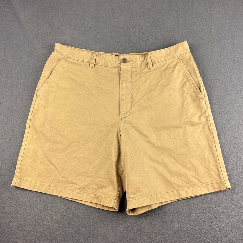 J Crew Oarsman Shorts Men's 35 (Fits 36) Beige Classic Fit Chino 8" Minimalist